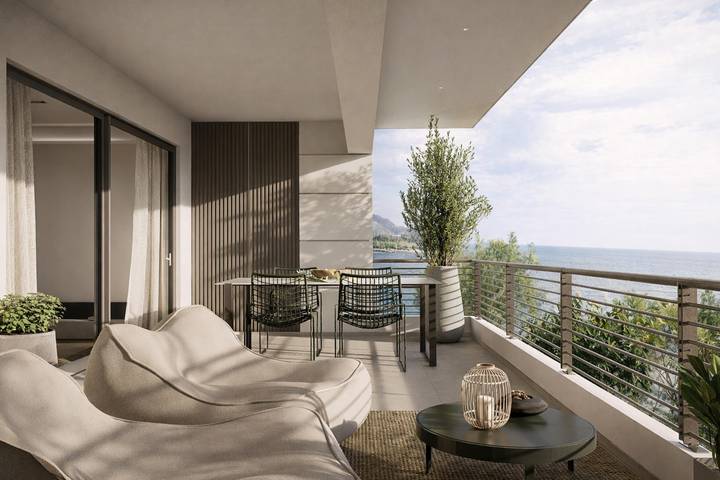 Ferienwohnung mit Meerblick für 3 Personen, mit Balkon/Terrasse und Seeblick in Europa