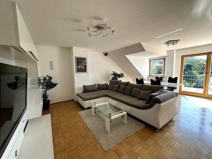 Ferienwohnung für 2 Personen, mit Balkon und Terrasse sowie Ausblick
