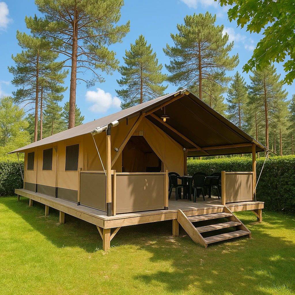 Zecamping 4 étoiles piscine couverte locatif 34m2 in Saint-Hilaire-de-Riez, Vendée
