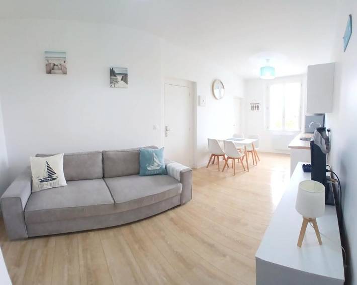 Gîte pour 4 personnes, avec vue dans Plage du Bureau