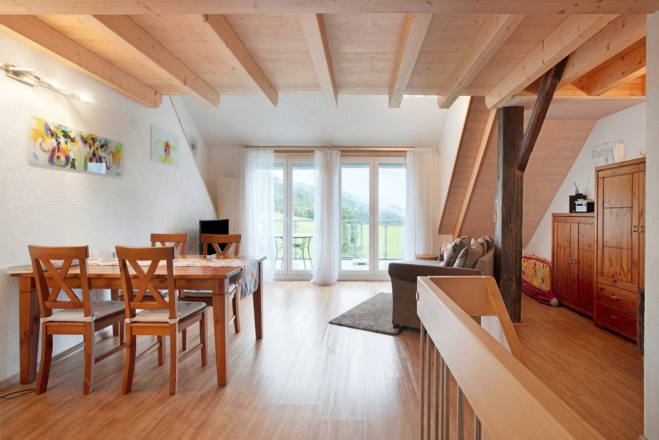 Ganze Wohnung, Ferienwohnung 'Hinz' mit Bergblick, Balkon und Wi-Fi in Suedlicher Schwarzwald, Todtnau