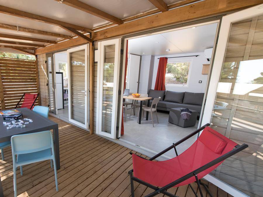 Camping Le Parc de Bormes - Mobile home 8 persons - 3 bedrooms - Clim - Lv in Bormes-les-Mimosas, Toulon region