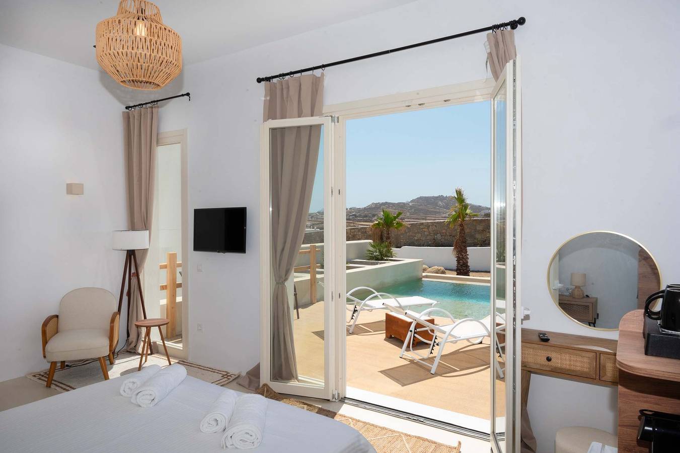 Estúdio inteiro, Adyton Lux Suite, Mykonos Private Pool Experience in Ano Mera, Mykonos