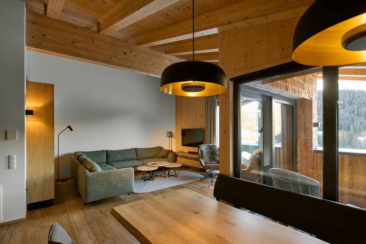 Ferienhaus für 8 Personen, mit Balkon und Terrasse sowie Garten und Sauna in Sankt Gallenkirch
