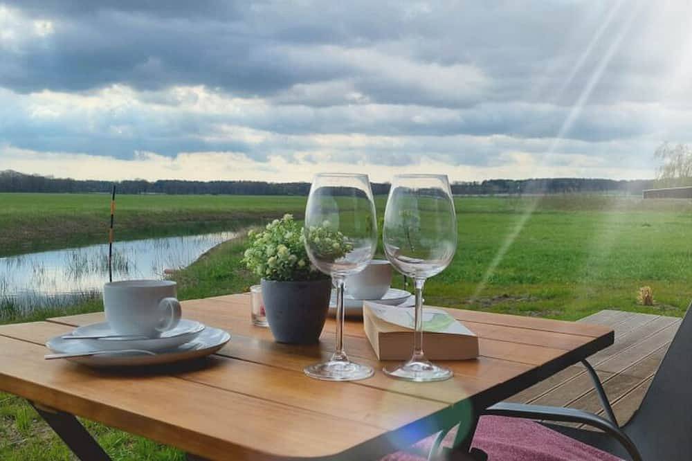 Ganze Wohnung, Ferienhaus Jägerhäusel, 38qm, 1 Schlafzimmer, max. 3 Personen in Quitzdorf am See, Oberlausitz-Niederschlesien