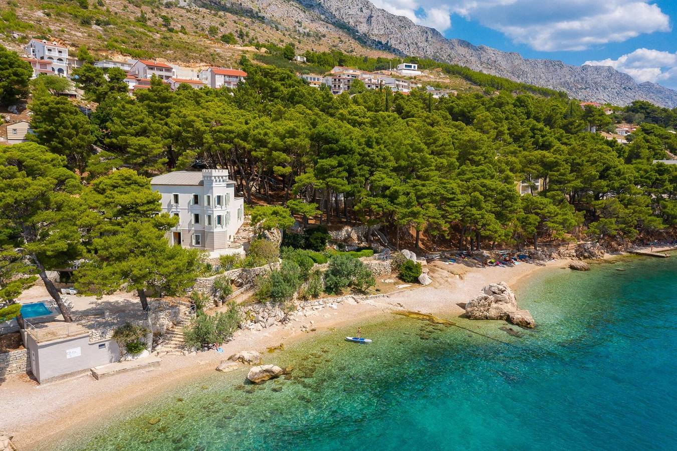 Luxury Beachfront Villa Sea Palace Omis with Pool in Celina, Omiš-Riviera