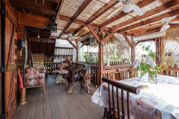 Maison de vacances pour 8 personnes, avec Balcon ainsi que Terrasse et Jardin