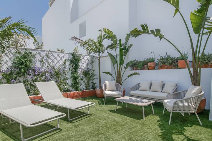 Ganze Wohnung, Apartment 'La Casa De Emilie – Nur Familien' mit Pool, WLAN & Klimaanlage in Conil de la Frontera, Costa de la Luz