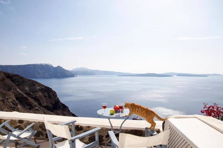 Apartamento para 3 personas, con terraza, Se admiten mascotas en Oia