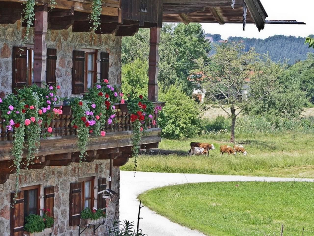Ganze Ferienwohnung, Baumgartner Nagerhof | Chiemgau Karte - Ferienwohnung Bauernhaus Hochgernblick in Grassau, Chiemsee