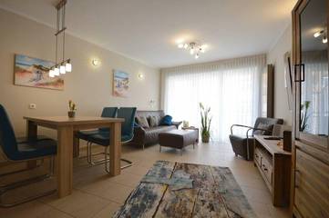 Ferienwohnung für 4 Personen, mit Balkon und Garten in Norddeich Mole