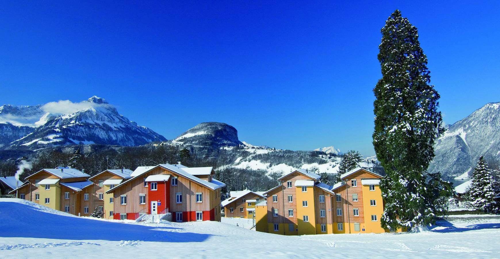 Bungalow für 4 Personen mit Sauna in Morschach, Vierwaldstättersee