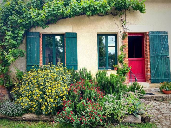 Maison de campagne pour 2 personnes, avec Terrasse ainsi que Jardin et Vue à Lurais