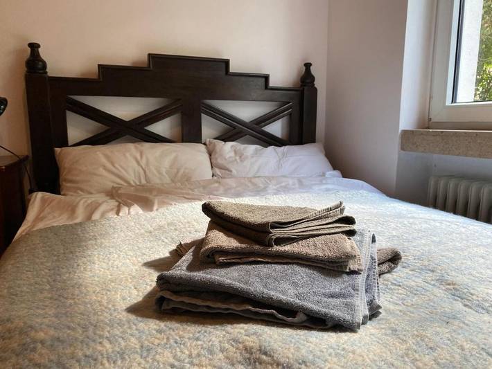 Ferienwohnung für 2 Personen, mit Garten und Ausblick