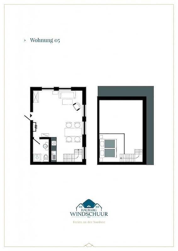 Ganze Ferienwohnung, Maisonetteappartement 5, Haustier willkommen in Welt, Eiderstedt