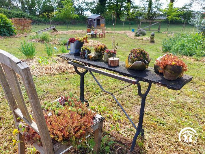 Yourte de charme près de la nature, 27m², 2 adultes + enfants, cuisine et espaces communs partagés in Montenay, Mayenne