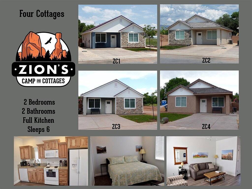 Zwei Kingsize-Betten mit eigenem Bad in jedem Schlafzimmer. Ideal für freunde teilen in La Verkin, Zion Nationalpark