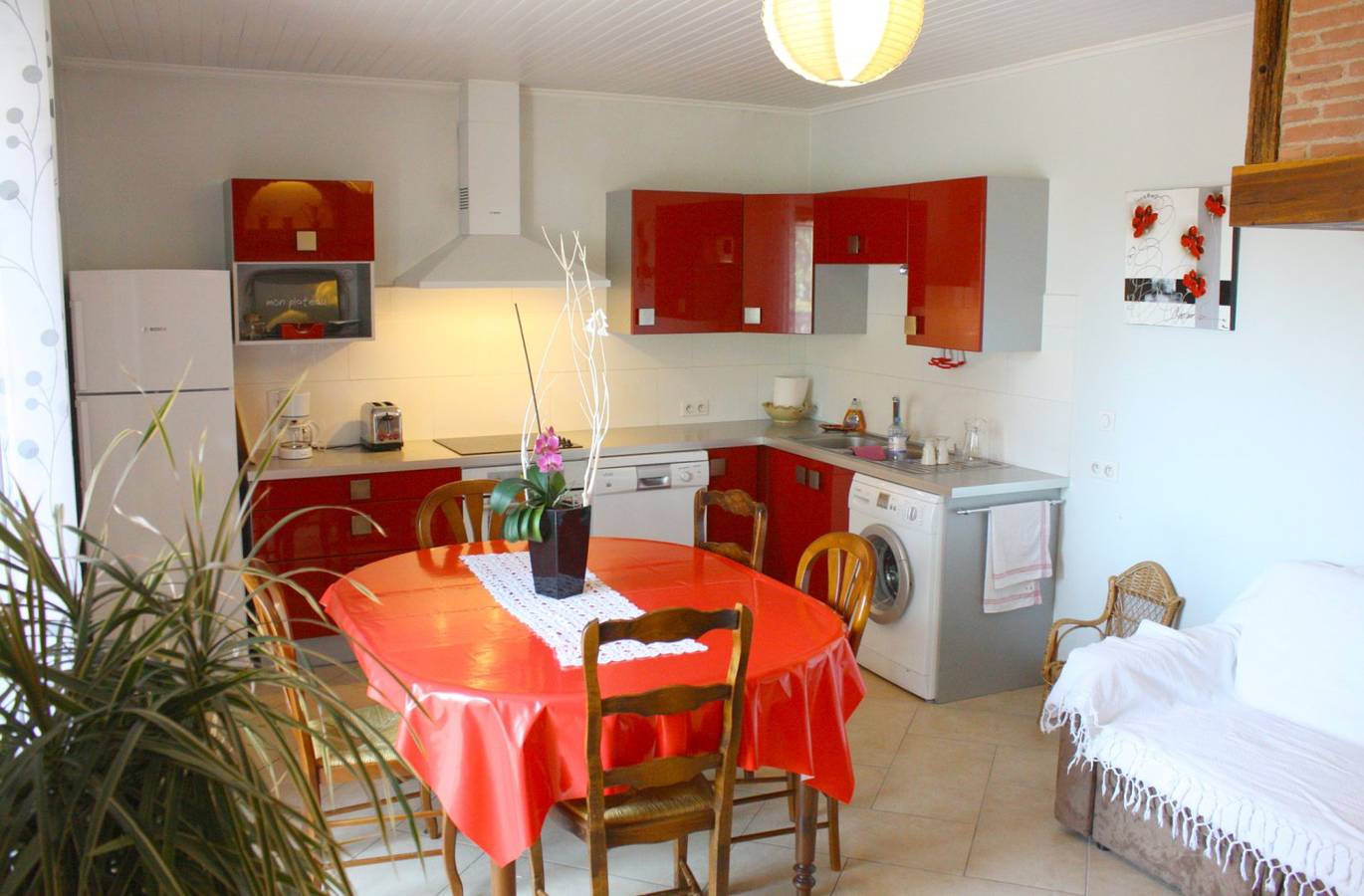 La Ferme de Camp Rouge - Chambre grand mère in Puygouzon, Région d'Albi