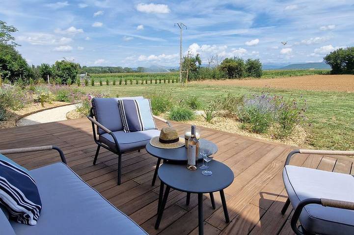 Location de vacances pour 5 personnes, avec Jardin à La Bégude-de-Mazenc