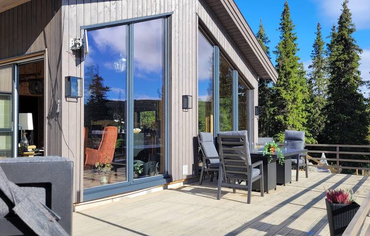 Ferienhaus für 10 Personen mit Ausblick in Sigdal