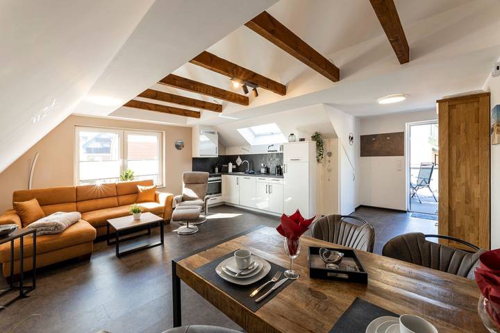 Ferienwohnung für 2 Personen, mit Balkon und Terrasse sowie Garten und Sauna auf Borkum - 3