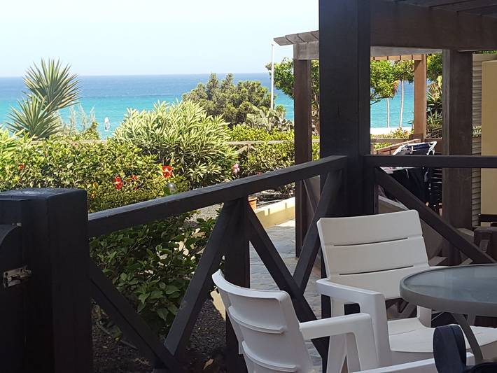 Ferienwohnung für 4 Personen, mit Terrasse und Garten sowie Pool in Costa Calma