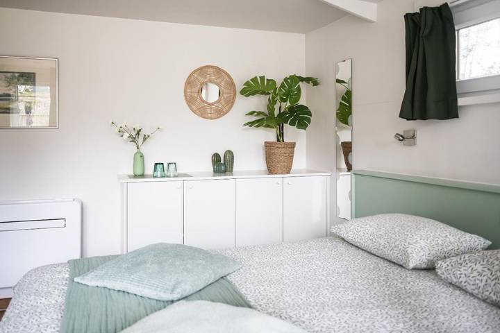 Chambre d’hôte pour 2 personnes, avec Terrasse ainsi que Jardin et Vue à Wingene