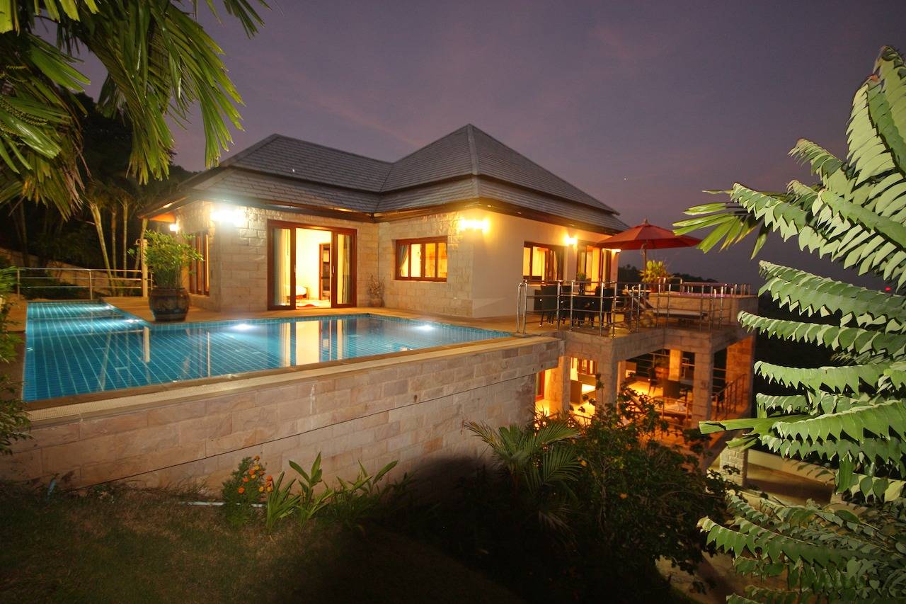 Impresionante villa con vistas al mar in Koh Samui