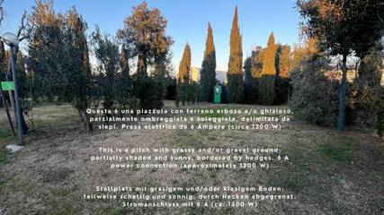 Camping für 3 Personen, mit Kinderpool und Garten sowie Pool und Ausblick in Italienische Riviera