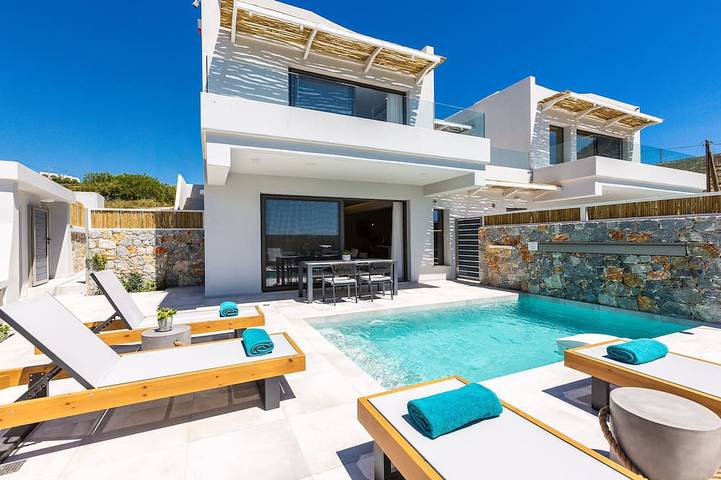 Ferienhaus für 5 Personen, mit Garten und Balkon in Plakias