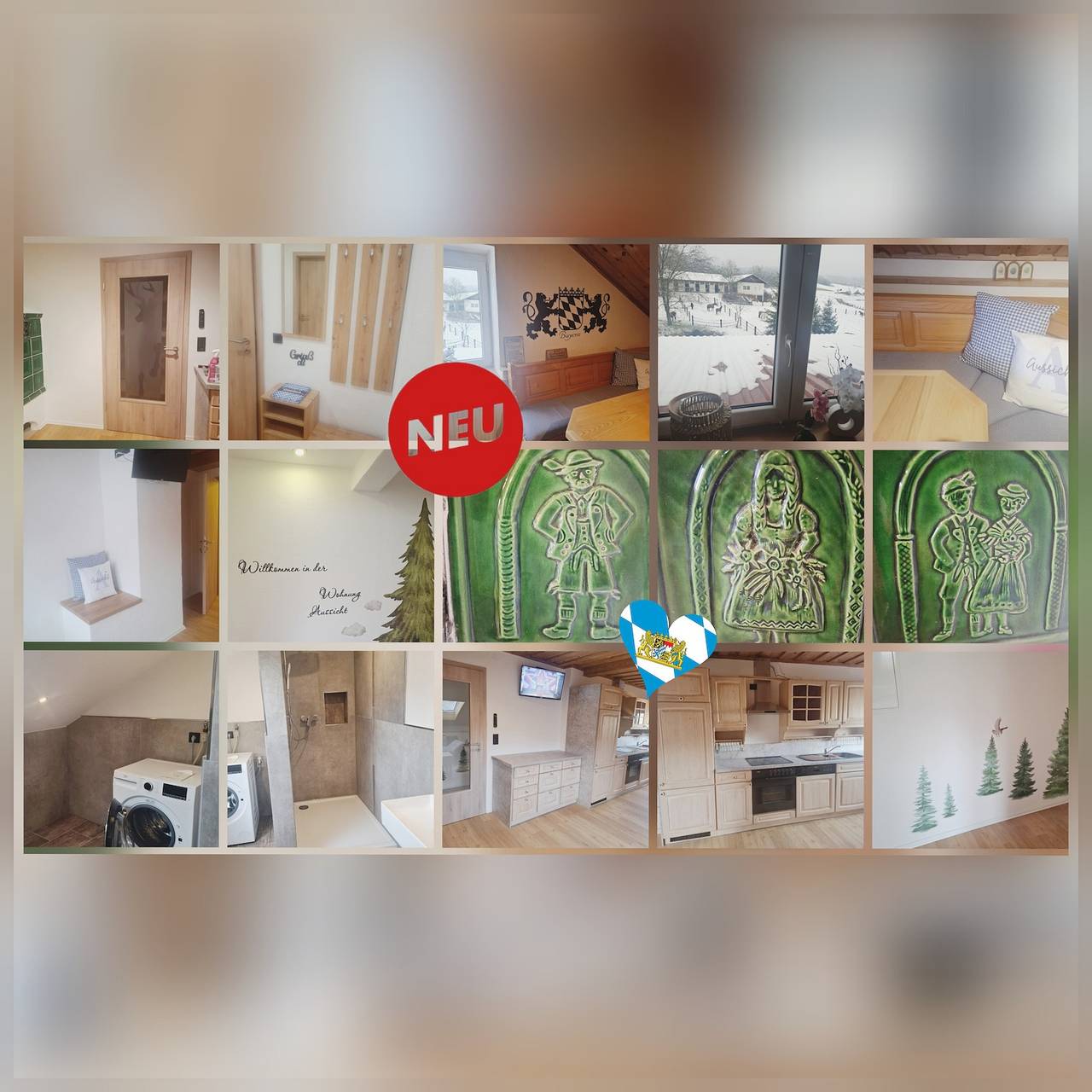 Entire apartment, Apartment 'Wohnung Aussicht' with Wi-Fi in Eastern Bavaria