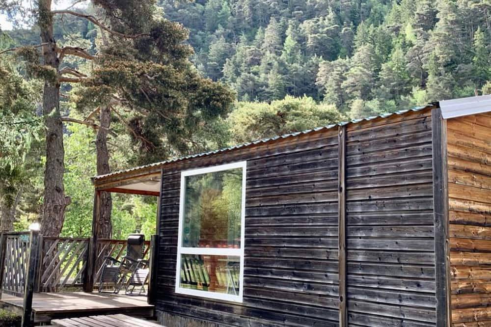 Gemütliches Mobilheim, Haustiere erlaubt - 4 Pers. in Méolans-Revel, Barcelonnette und Umgebung