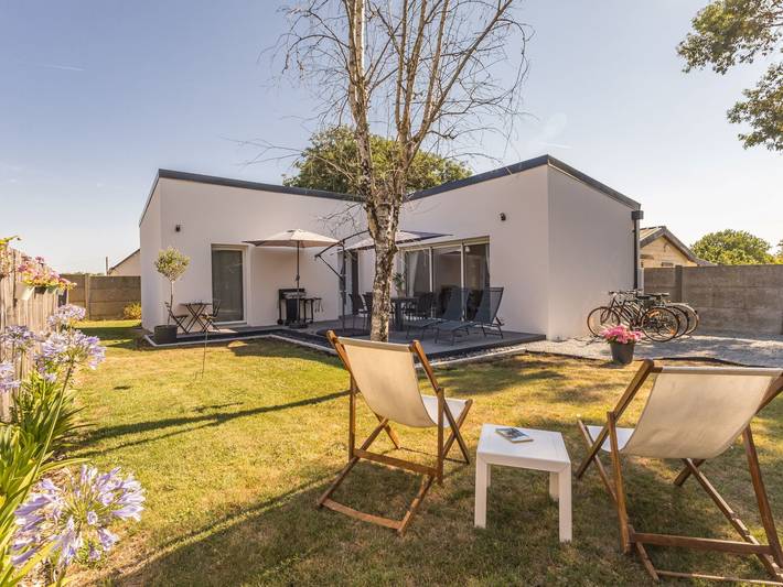 Maison de vacances pour 4 personnes, avec Terrasse et Jardin à Saint-Molf