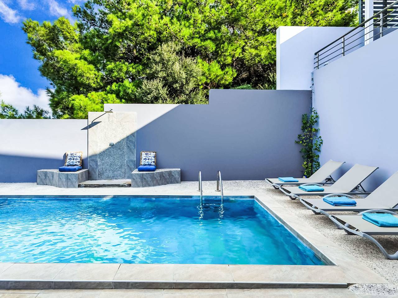 Villa Articiano mit Whirlpool und herrlicher Aussicht in Faliraki, Rodi