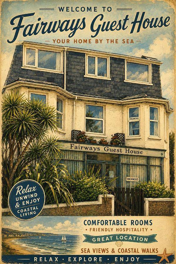 Bed and breakfast for 2 people, with Garden and View in Newquay