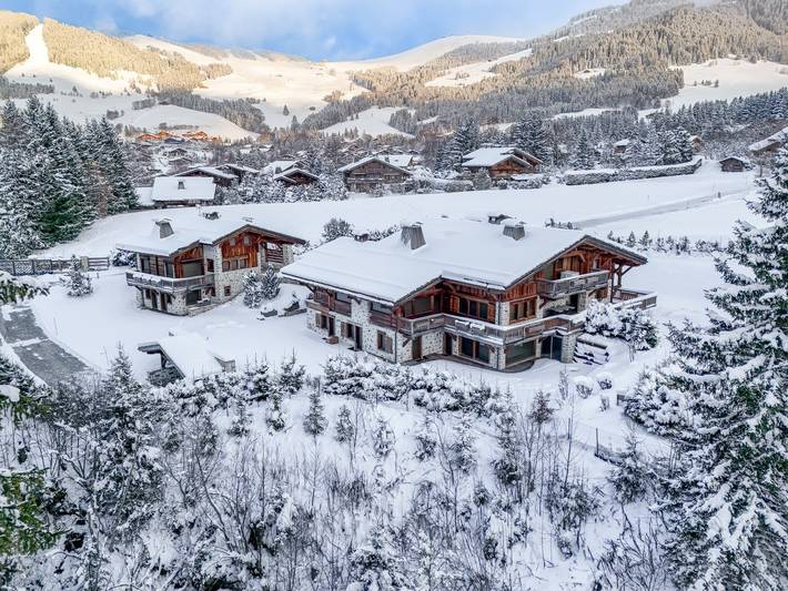 Chalet pour 14 personnes, avec piscine et jardin ainsi que jacuzzi et sauna à Megève