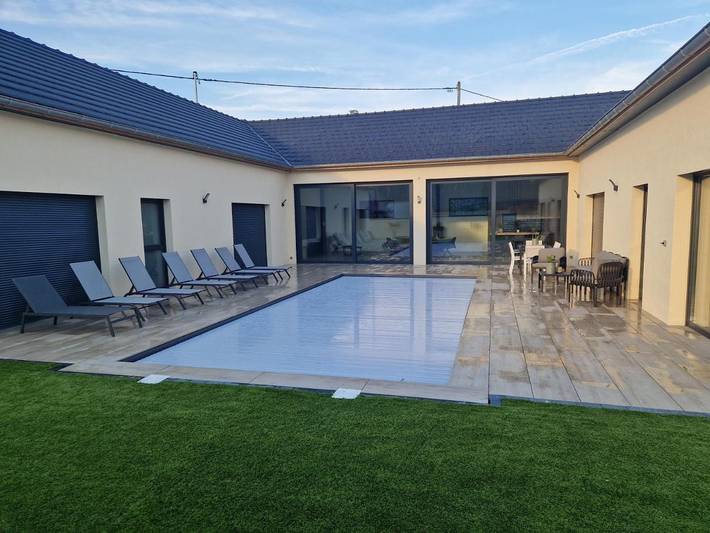 Villa pour 8 personnes, avec terrasse ainsi que piscine et jardin en Alsace - 3