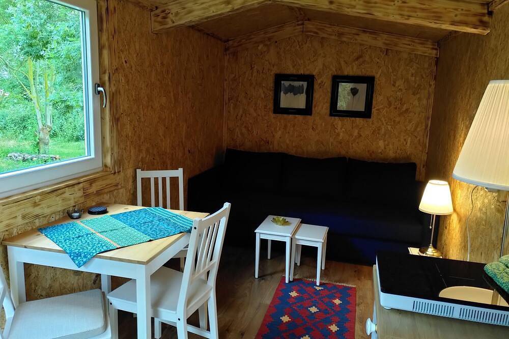 Tiny House, Tiny Haus, Ferienhäuschen, Ferienhaus, Zirkuswagen, Bauwagen, Wohnwagen, in Hetzdorf, Uckerland
