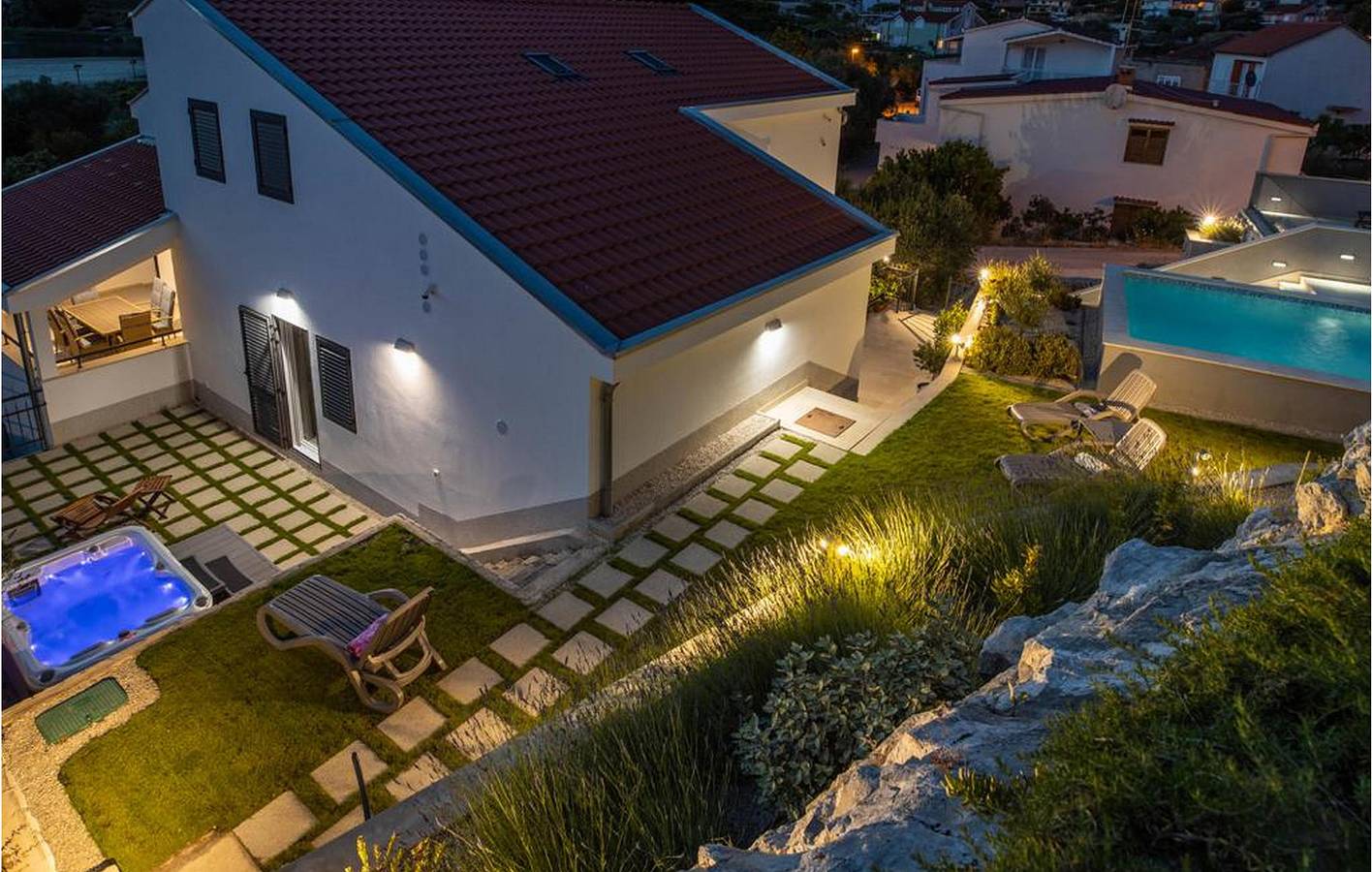 Gemütliche 1-Zimmer-Wohnung mit Pool und WLAN in der Nähe des Stadtzentrums von Ploce in Peračko Blato, Dubrovnik-Neretva