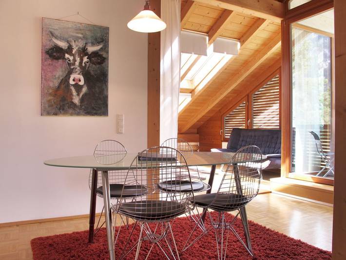 Ferienwohnung für 3 Personen, mit Balkon/Terrasse und Ausblick sowie Balkon in Garmisch-Partenkirchen