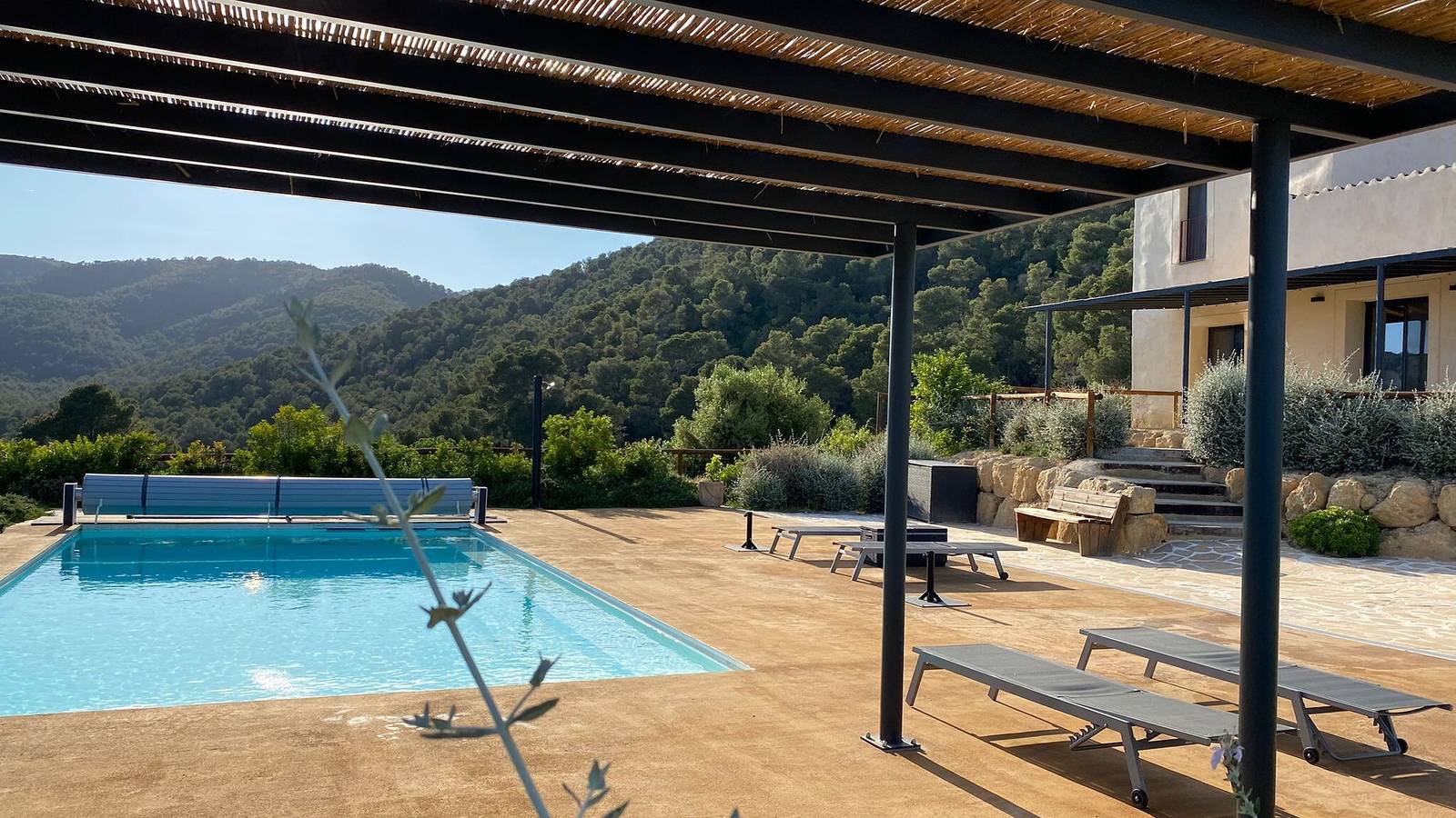 Villa 'Cal Noia 1 and 3' with Mountain Views, Wi-Fi and Air Conditioning in Castellví de la Marca, Barcelona Inland
