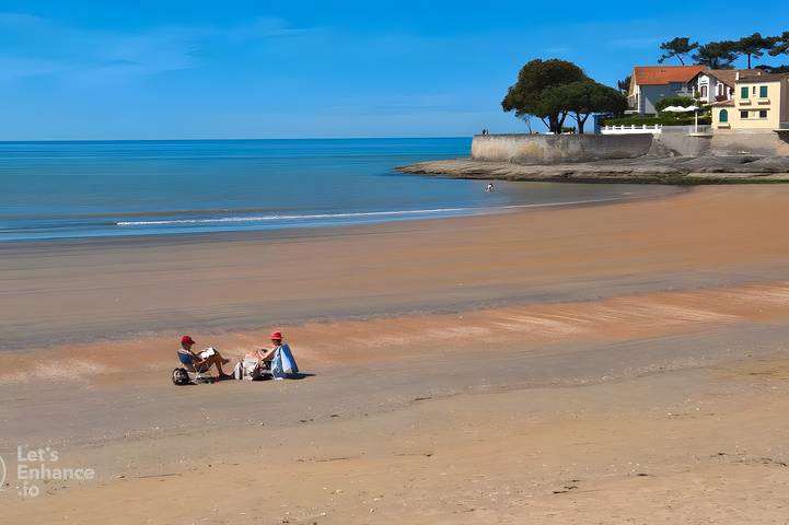 Location de vacances pour 4 personnes, avec jardin à Vaux-sur-Mer