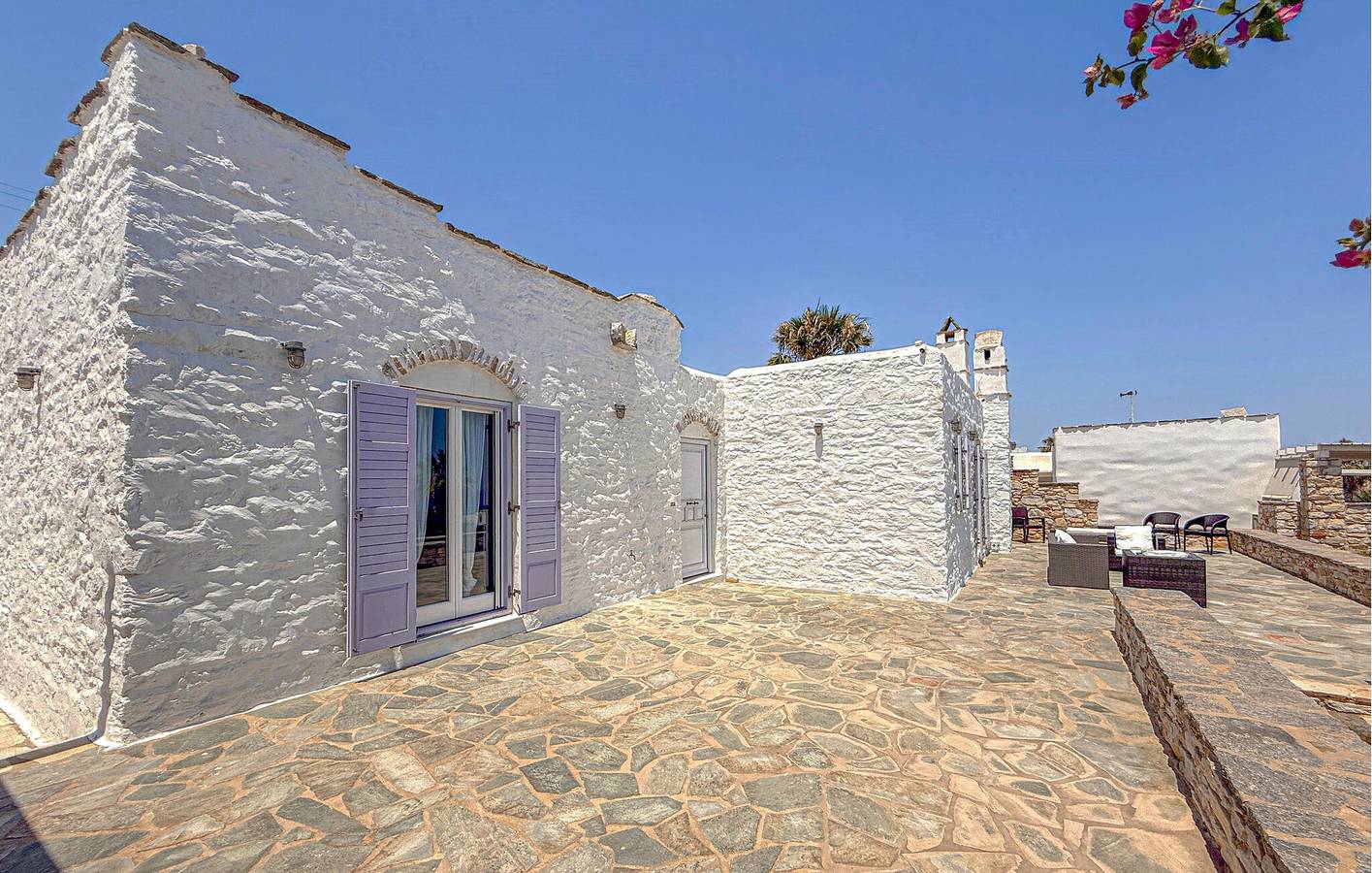 Water View Apt w/ Terrace & Internet, 2.5km from Beach in Paros