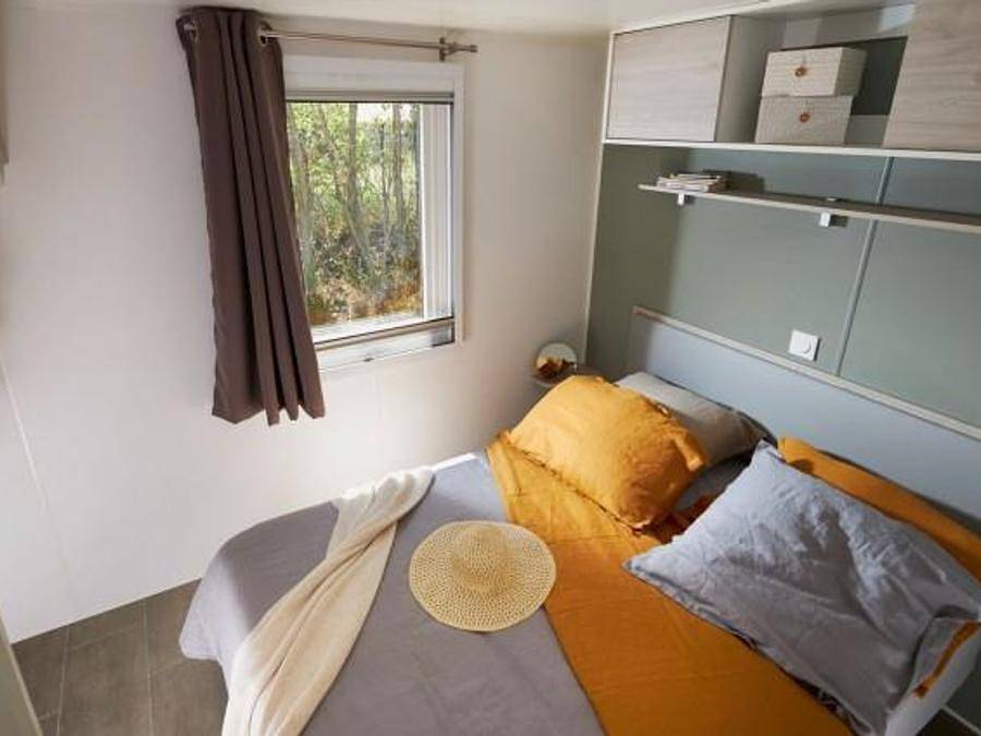 Flower Camping Les Fauvettes - Mobilheim 10 personen - Tribu (2 gegenüberliegende Mietunterkünfte mit gemeinsamer Terrasse) in Anduze, Cevennen