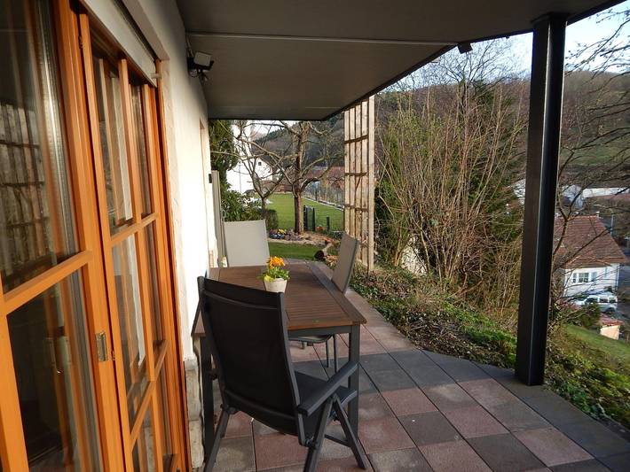 Ferienwohnung für 2 Personen, mit Balkon und Balkon/Terrasse sowie Terrasse und Garten im Spessart - 3