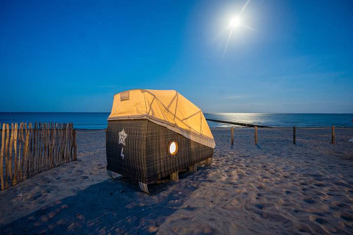 Camping für 2 Personen, mit Seeblick an der Ostsee