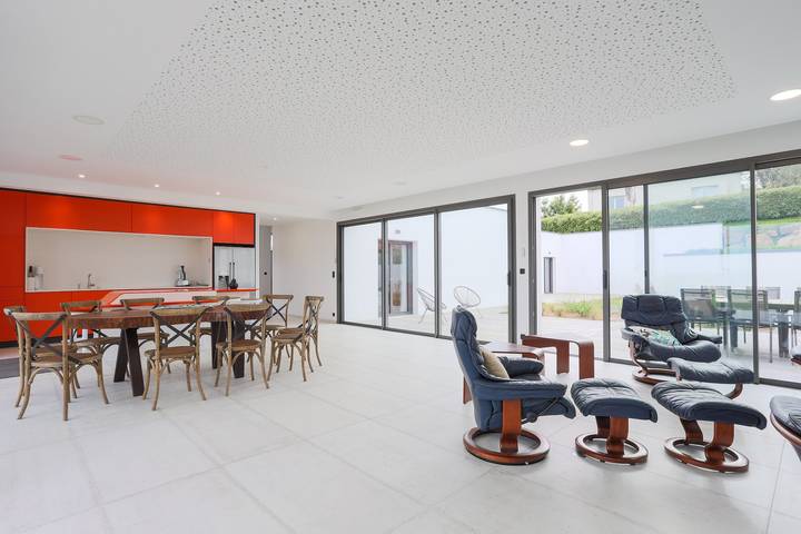 Villa 'Ker Marie' con vistas al mar, terraza privada y Wi-Fi in Locquirec, Ceinture Dorée