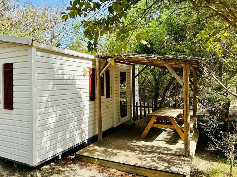 Camping La Grange Neuve - Mobilheim 4 personen - Essentiel - Quartier Réserve in Sigean, Mittelmeerküste (Frankreich)