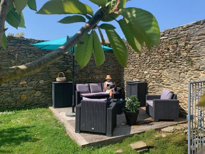 Location de vacances pour 2 personnes, avec jardin et piscine, adapté aux familles dans Plage Porz Liogan Le Conquet - 4