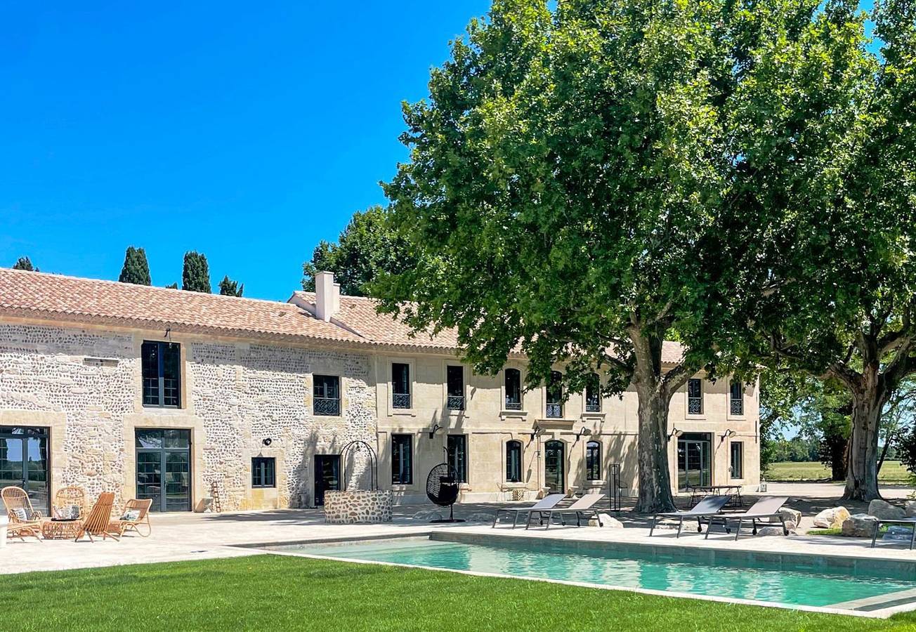 Grande Camargue in Arles, Côte méditerranéenne (France)
